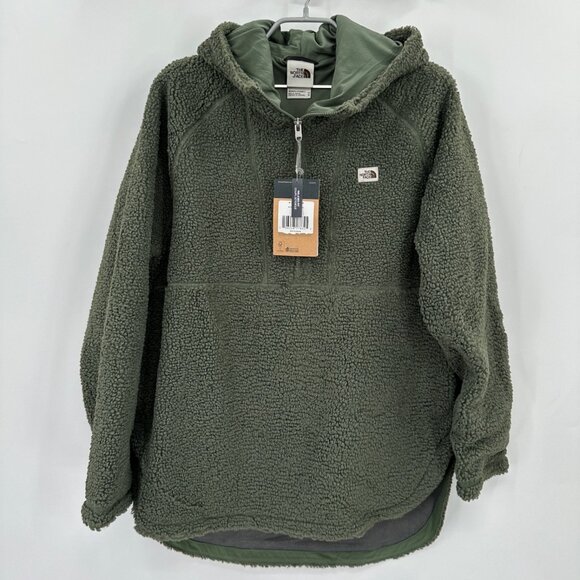 The North Face Women's Ridge Fleece Tunic Pullover 1/4 Zip M Women's Thyme Green - Picture 1 of 12